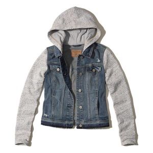 Hollister Girls Hooded Jean Jacket